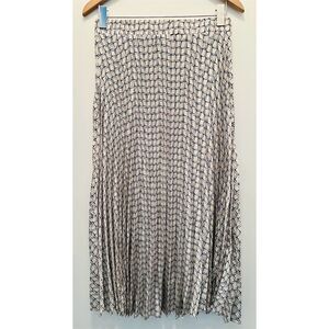 Women's Multicolor Geometric Pleated Maxi Skirt Size M